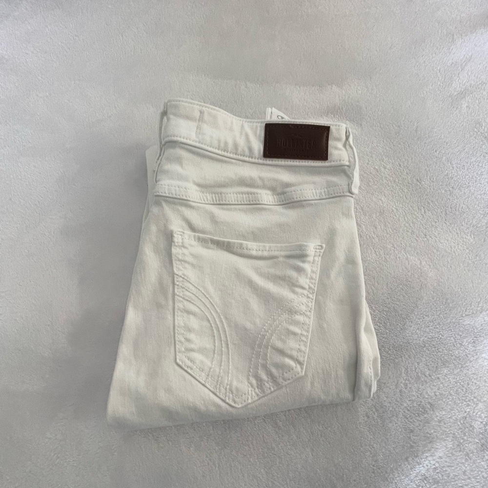 white hollister skinny jeans